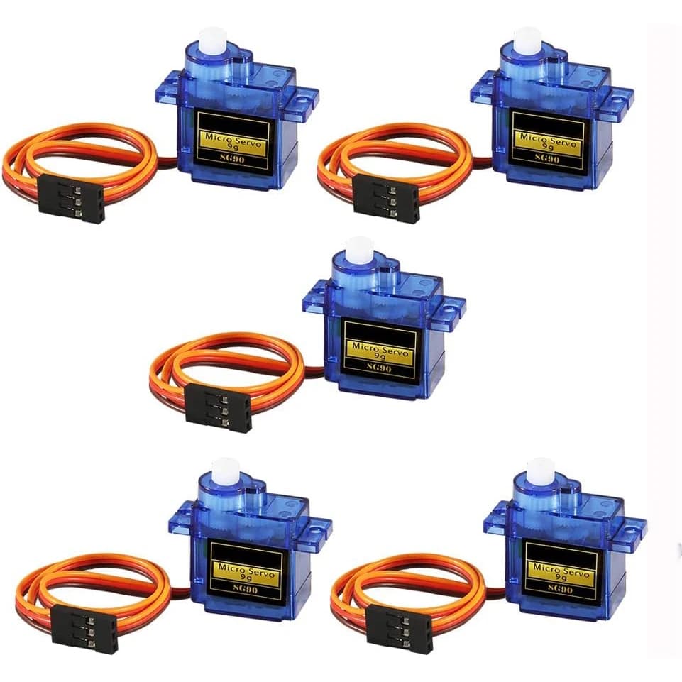 5 pz SG90 Micro servomotore Mini Servo SG90 9g Servo Kit compatibile con RC elicottero aereo auto barca Robot