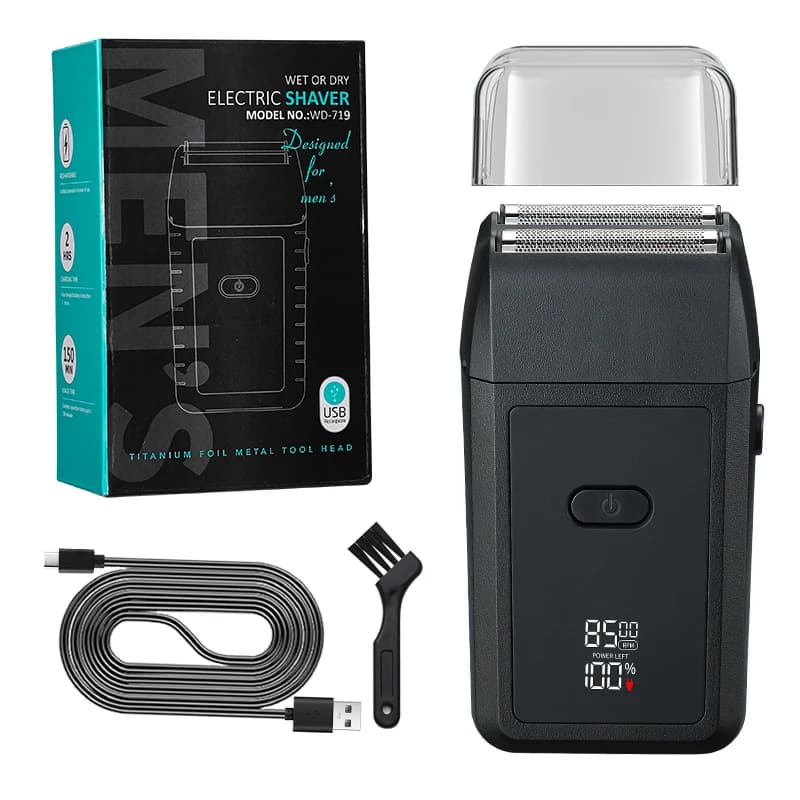 RESUXI WD-719 Electric Razor Electric Razor Rechargeable Barbary Machine for Men 8500 RPM Razor Barba Razor Barba Haircut