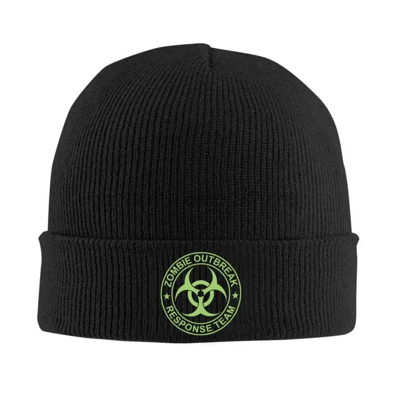 Zombie Outbreak Response Team Beanie Hats Unisex Bonnet Hats Knitted Hat Skullies Beanies Autumn Winter Warm Head Wrap Caps