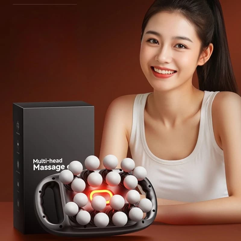 New G9 20 Heads Deep Tissue Muscle Massage Gun High Power Strong Effect Large Coverage Portable Cordless Muscle Massager