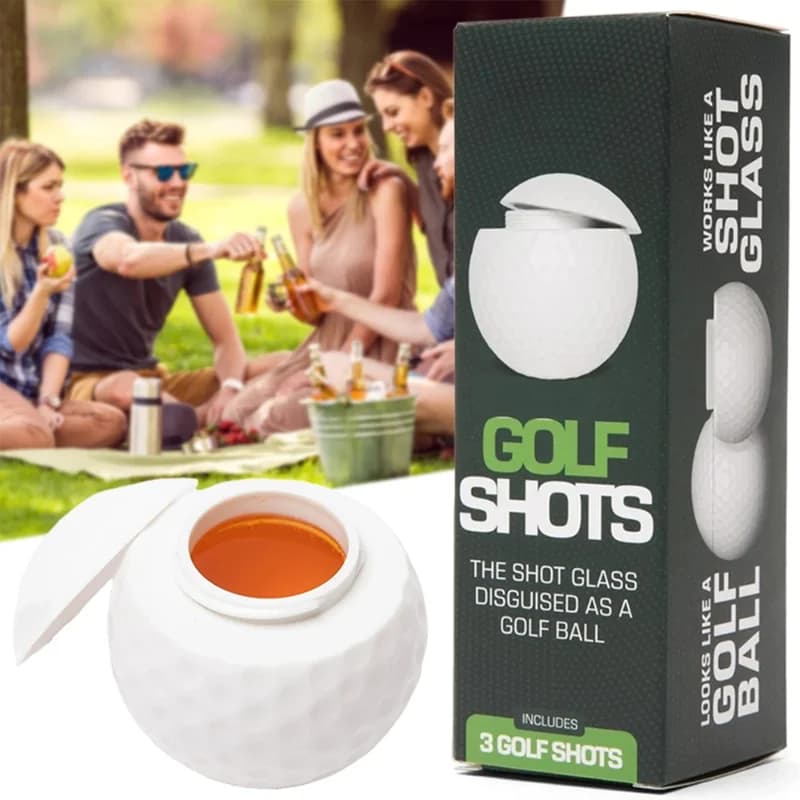 1/3 pezzi nuova tazza creativa a forma di palla da golf con coperchio per tutti i tipi di bevande fredde materiale ecologico riutilizzabile