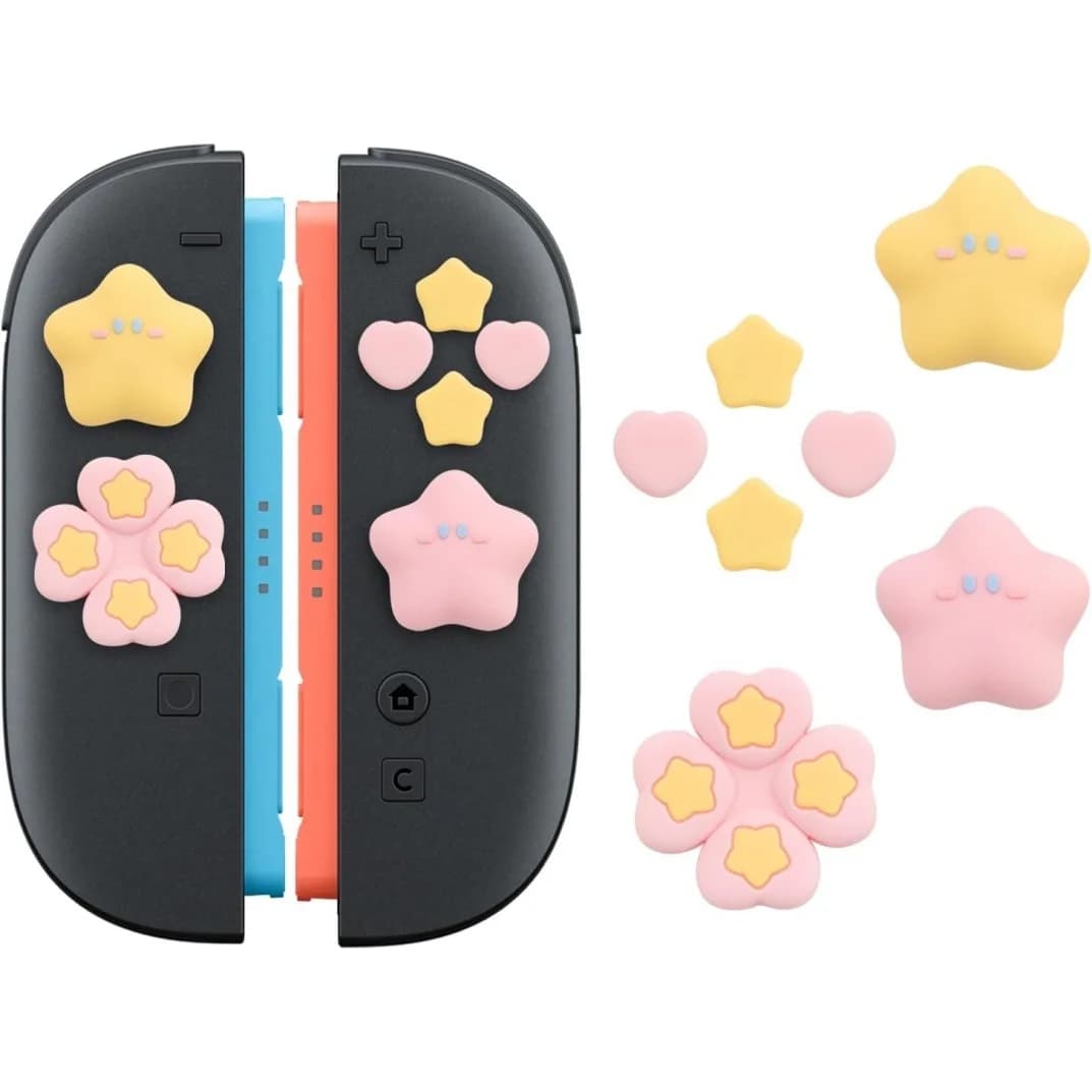 Set di Copritasti ABXY, Copri Joystick e Copri D-Pad in Silicone per Switch 2, Compatibile con NS2