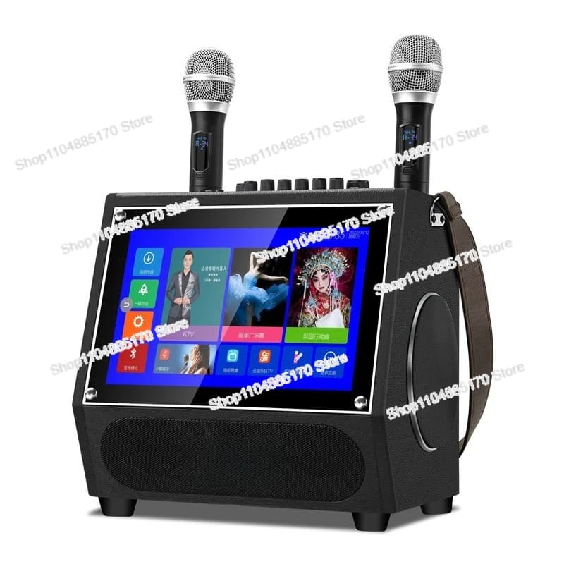 Audio da ballo quadrato con schermo di visualizzazione Canzoni KTV domestici Ordinazione Macchina all-in-one Karaoke Canto Altoparlante esterno portatile