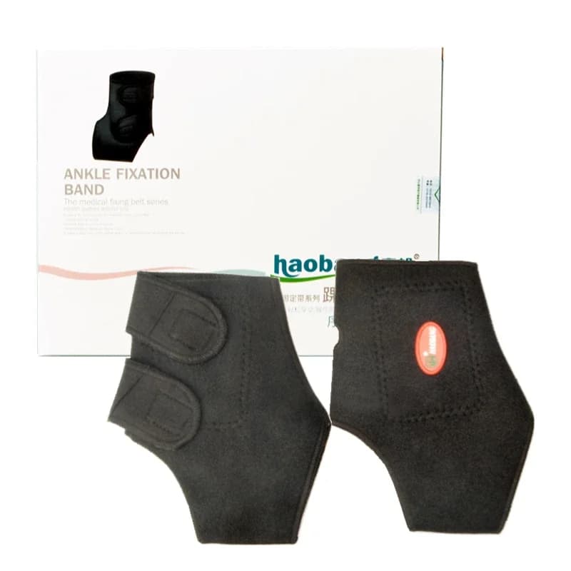 Supporto per caviglia autoriscaldante Fascia per la fissaggio dell'osso della caviglia da corsa Atleti medici Scarpe da ginnastica Caviglia in tormalina 2 pezzi