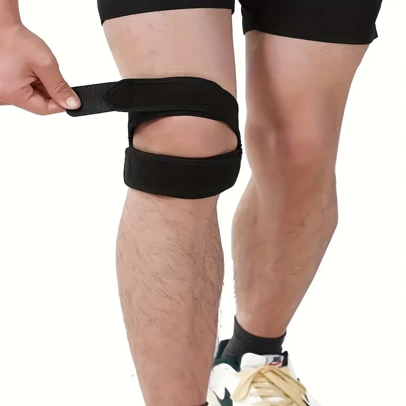 1 Pezzo Ginocchiera Sportiva con Doppio Supporto per Tendine Rotulei, Fascia Protettiva Aperta per Ginocchio, Adatta per Fitness
