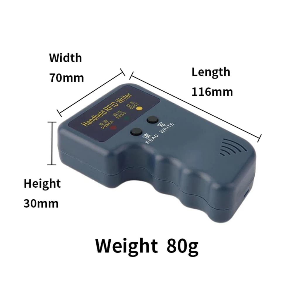 Duplicatore di schede di controllo accessi di sicurezza per lettore di identificazione copiatrice RFID portatile da 125 KHz per la comunità di appartamenti domestici