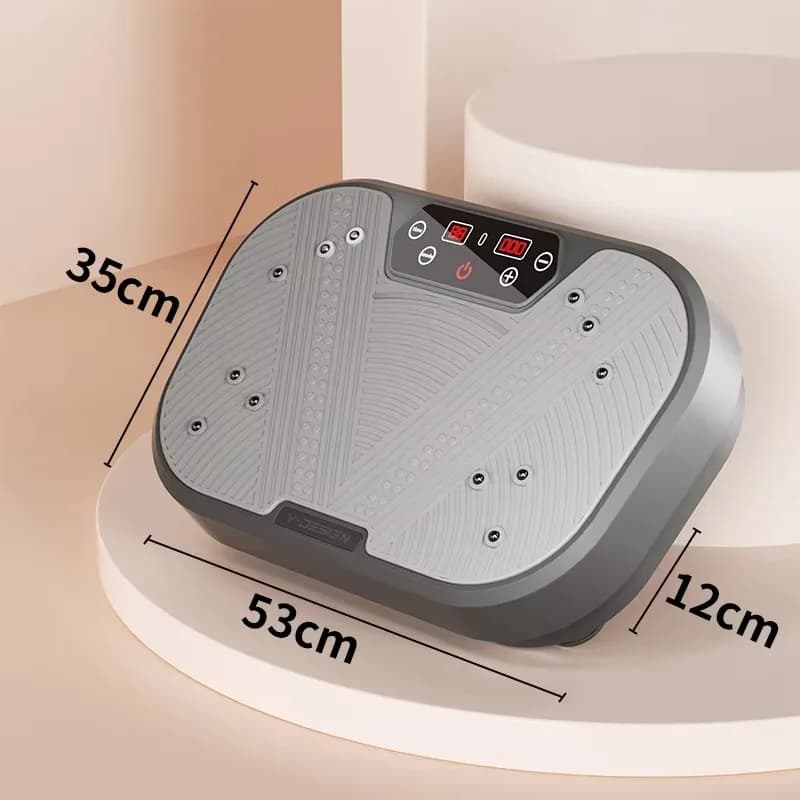 Body Training Platform Exercise Machine with Vertical Vibration Plate with Ring Bands for Weight Loss