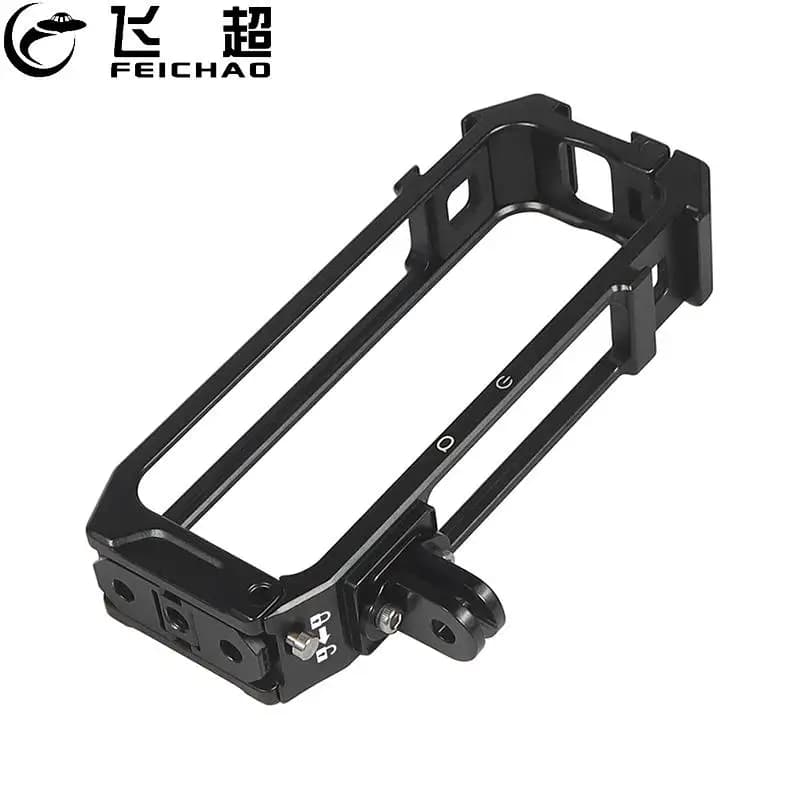 Protective Expansion Frame 1/4 Magnetic Foldable Tripod Adapter Cold Slip Support for Insta360 X4 Action Sand for Panoramic Camera Rig
