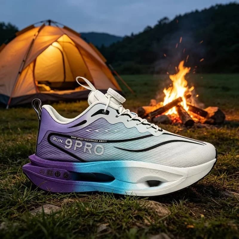 Scarpe da Corsa con Piastra in Carbonio e Ammortizzazione ad Aria, Sneakers Sportive Traspiranti e Leggere per Uomo e Donna, Comode e Antiscivolo