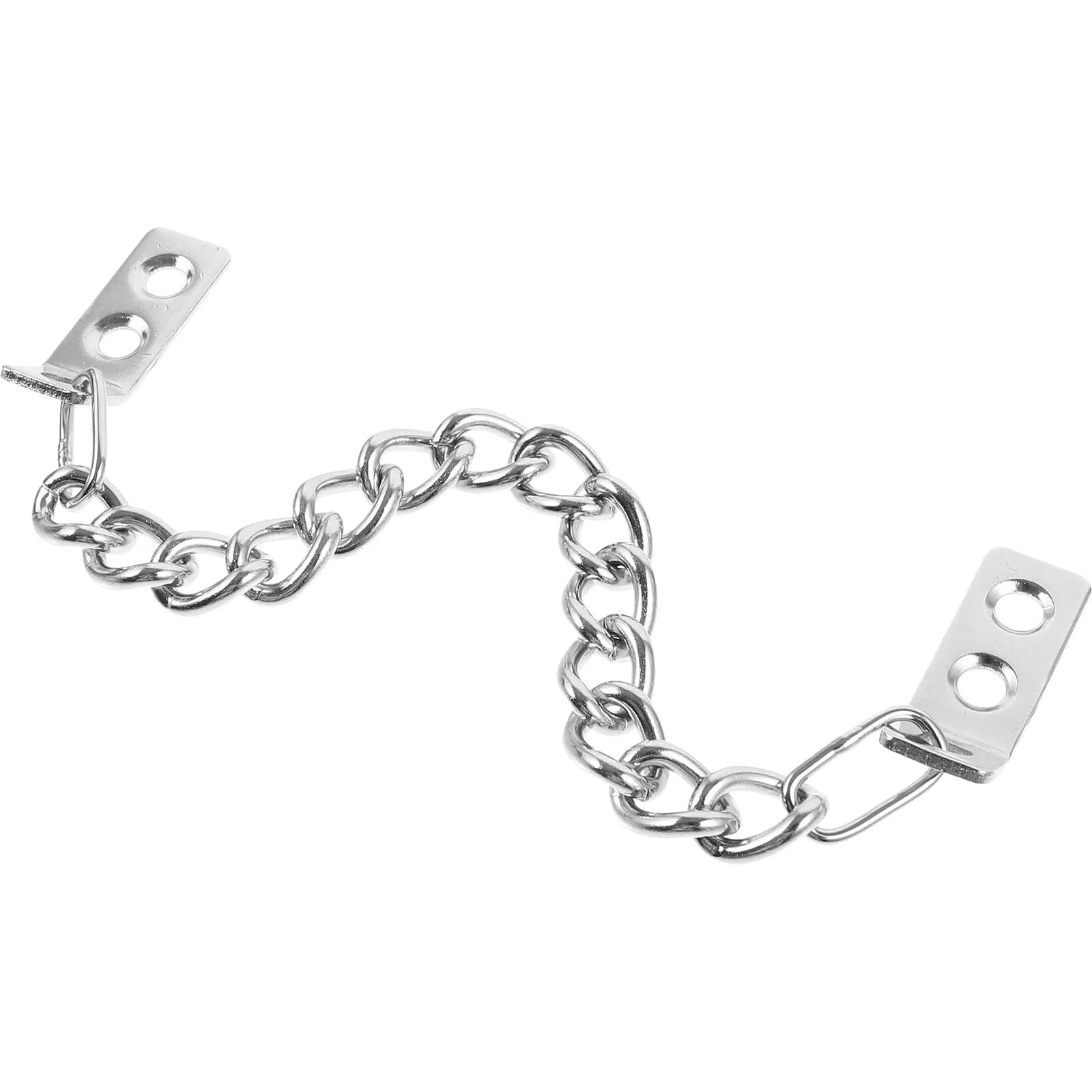Security Chain Heavy Duty Finish Guard Stainless Steel Cabinet Door Hanging Bolt Anti-theft Lock for