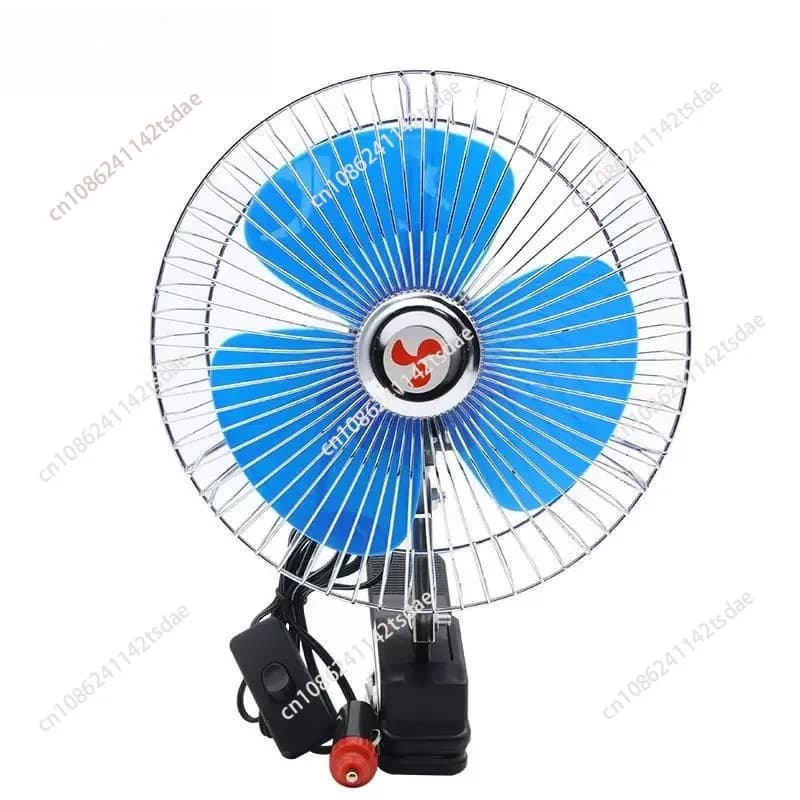 Ventilatore elettrico portatile per auto 24/12V con clip, ventilatore elettrico per camion, accessorio per interni auto