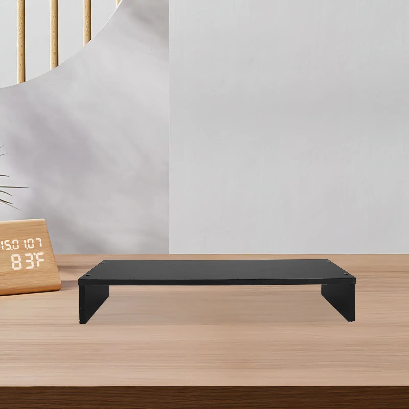 Wood Monitor Stand Computer Riser Shelf Desk Organizer Lifting Rack Base for Notebook Laptop Pc Printer Desktop Keyboard Storage