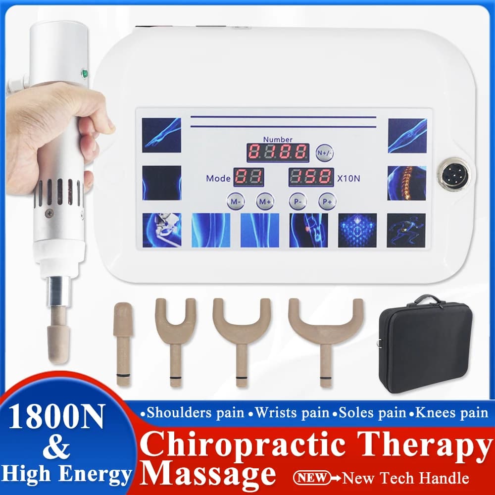 Electric Correction Gun New 1800N Chiropractic Adjusting Tool Muscle Relaxation Massage Joint And Cervical Pain Relief Massager