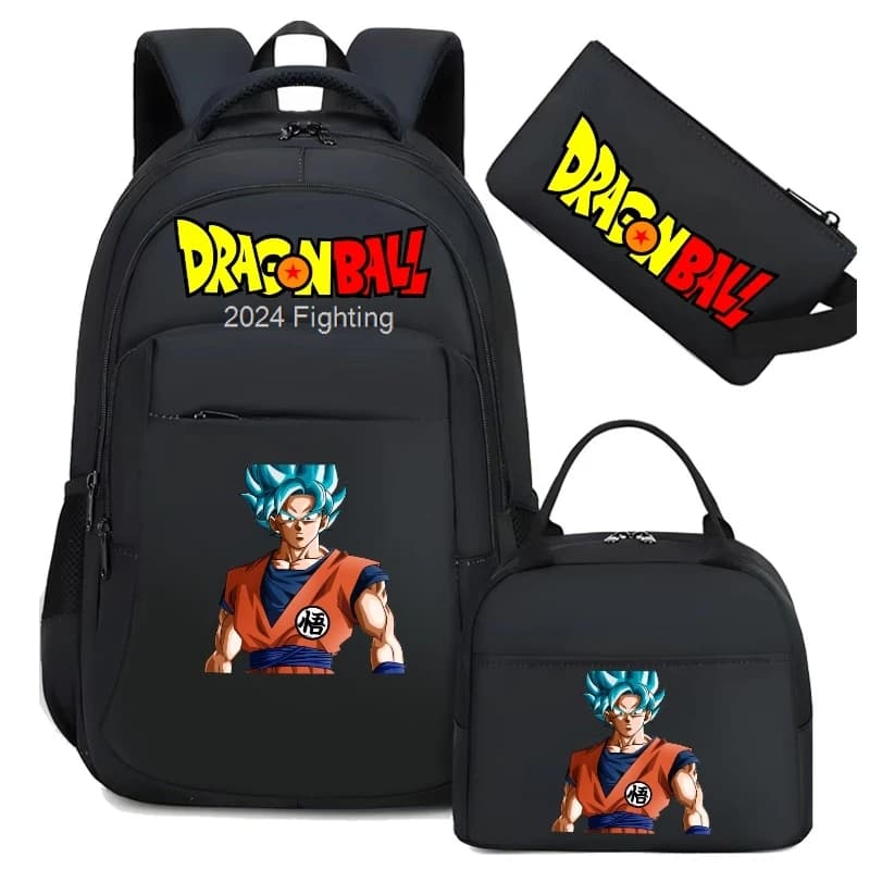 3pcs DRAGON BALL Backpacks With Shoulder Bags Camouflage Capacity College High Schoolbag Anime Travel Casual Mochilas