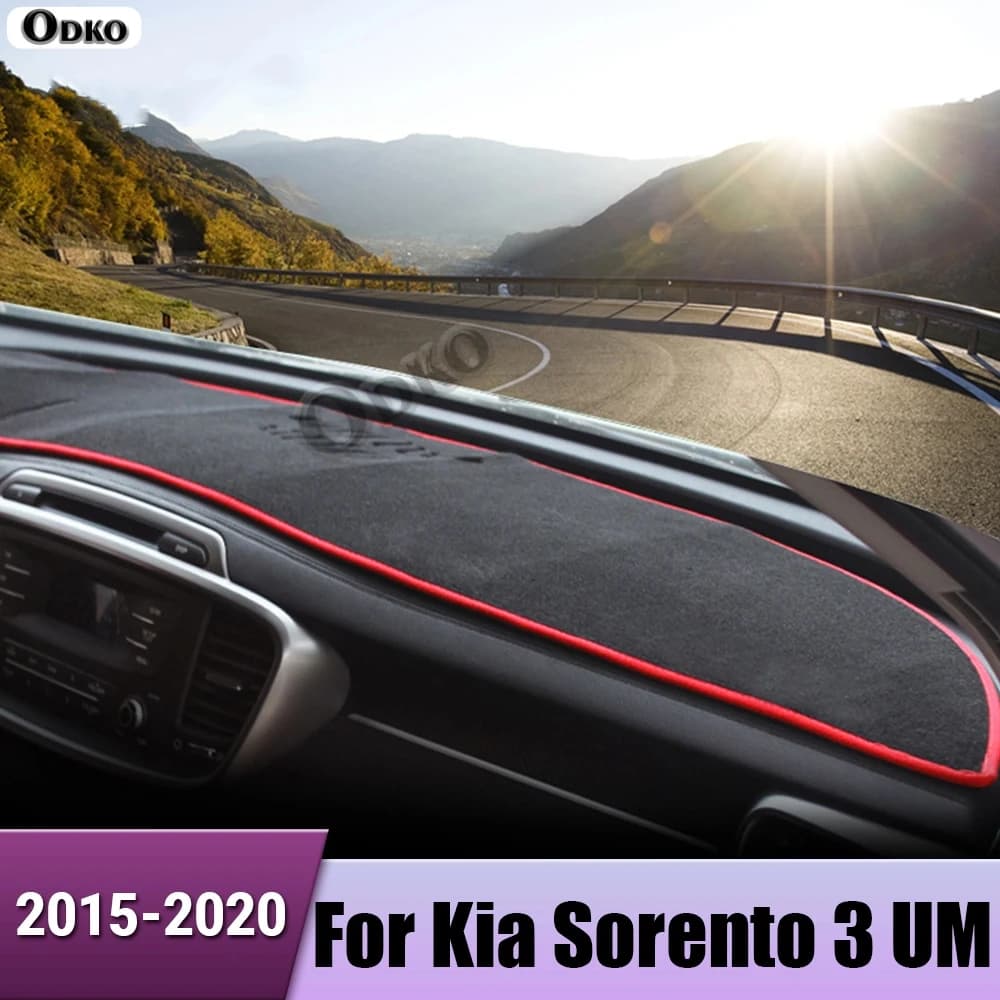 Per Kia Sorento 3 UM Prime 2015 2016 2017 2018 2019 2020 Auto Cruscotto Copertura Parasole Evitare Luce Zerbino Anti-UV Caso Accessori