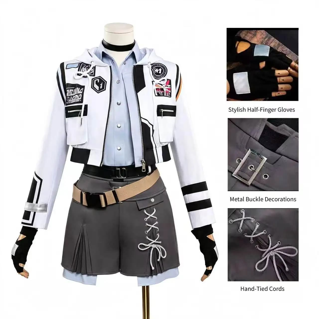 Love And Deepspace Caleb Cosplay Costume Silent Protocol Apple Birthday Daily Jacket Motorcycle Suit for Halloween Anime Rolepla