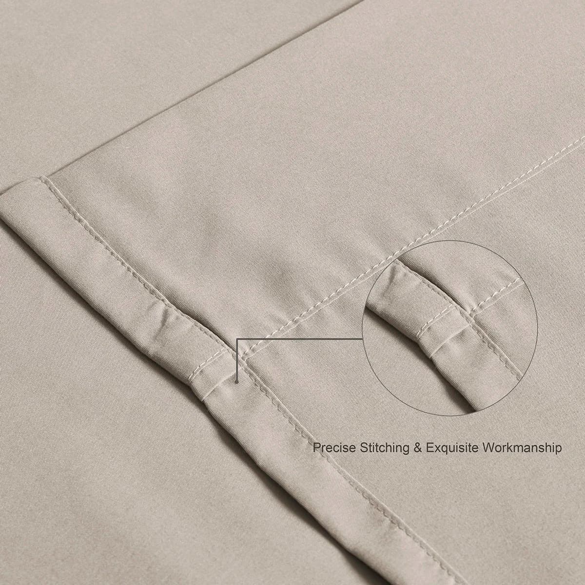 Set di Lenzuola in Microfibra Doppio Spazzolato 2400TC, Lusso Alberghiero, Morbido, per Letto Matrimoniale, King, Queen, Singolo