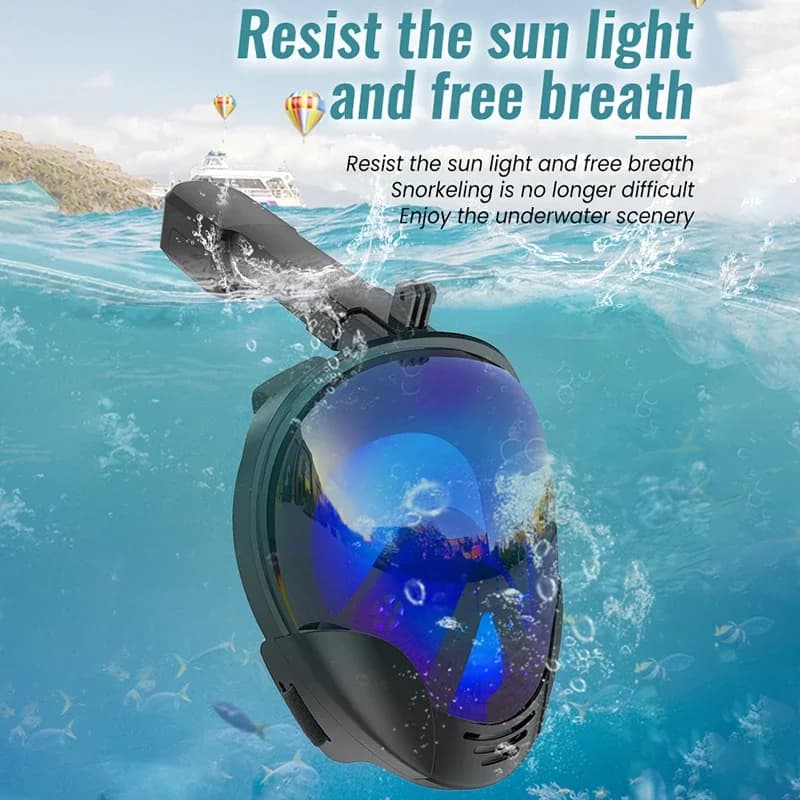 Maschera per lo snorkeling subacqueo per adulti, maschera sommergibile integrale, occhiali antiappannamento, attrezzatura sicura, immersioni subacquee