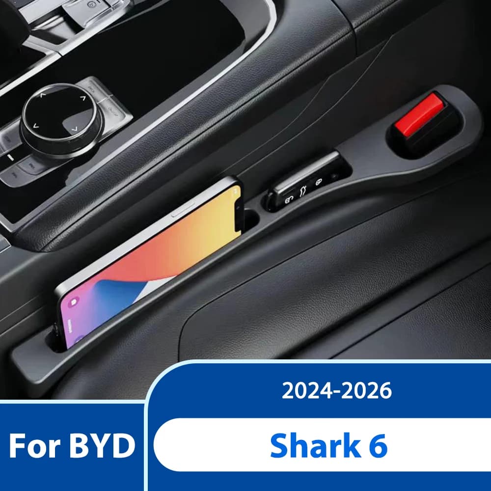 Per BYD Shark 6 2024 2025 2026 PHEV 2PCS Seggiolino Auto Universale Strisce A Prova di Perd Gap Cucitura Laterale di Riempimento Accessori di Stoccaggio
