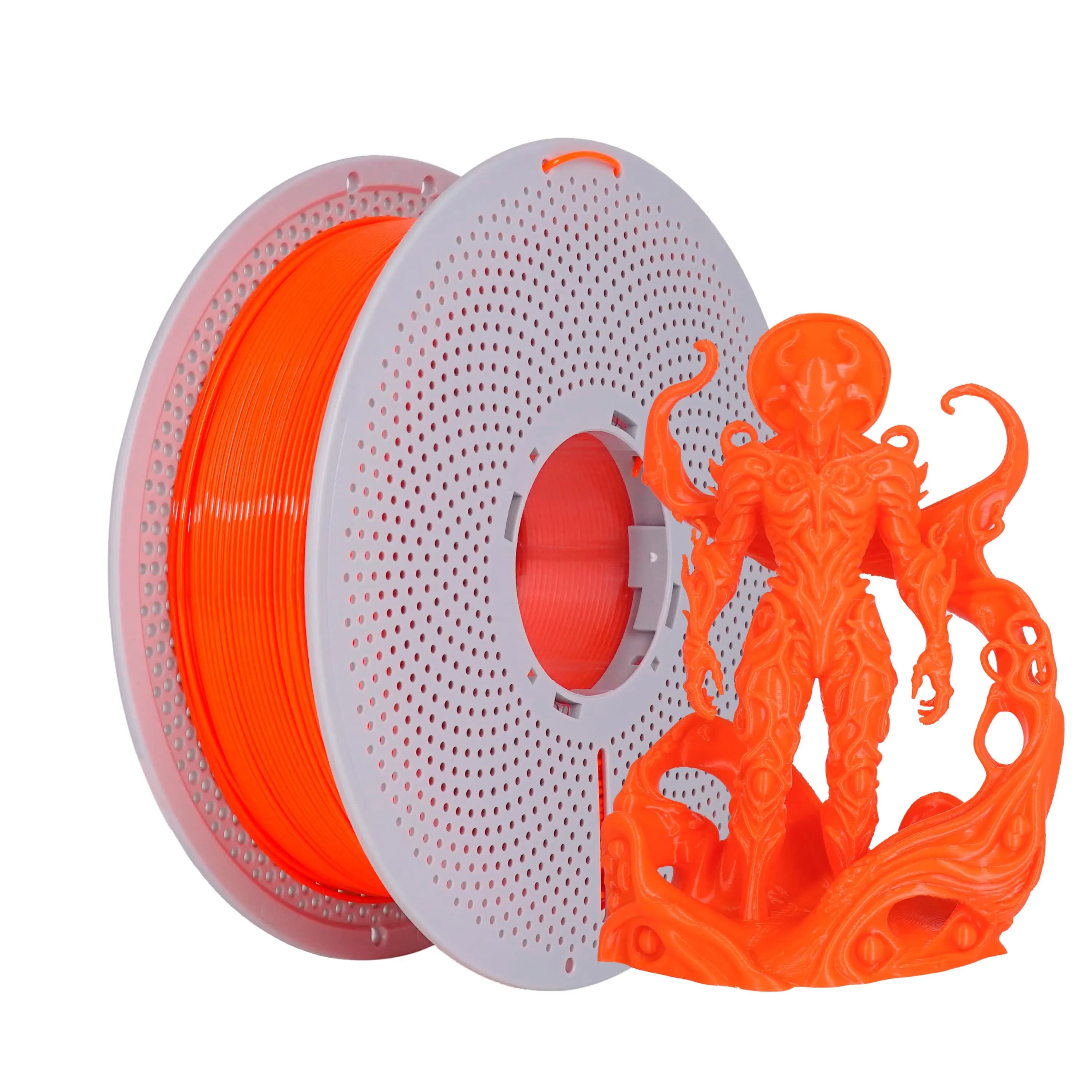 1 kg PLA + 3D printing filament, suitable for 3D printers, 1,75 mm +/- 0.03 mm, 1 kg roll (2,2 pounds) Orange 1 kg