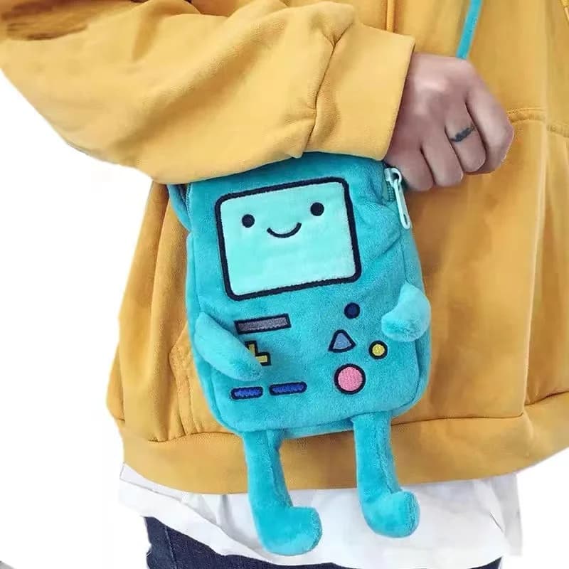 Cartoon Finn & Jake Figura Borsa a tracolla Peluche Borsa per monete Borsa per telefono Anime BMO & Bag Peluche per bambini Ragazze Ragazzo Regali di compleanno