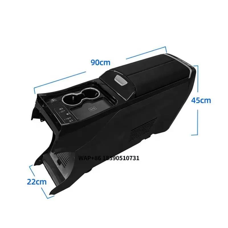 Organizer per Console Centrale Auto SUV con Portabicchieri, Caricatore Wireless e Porte USB