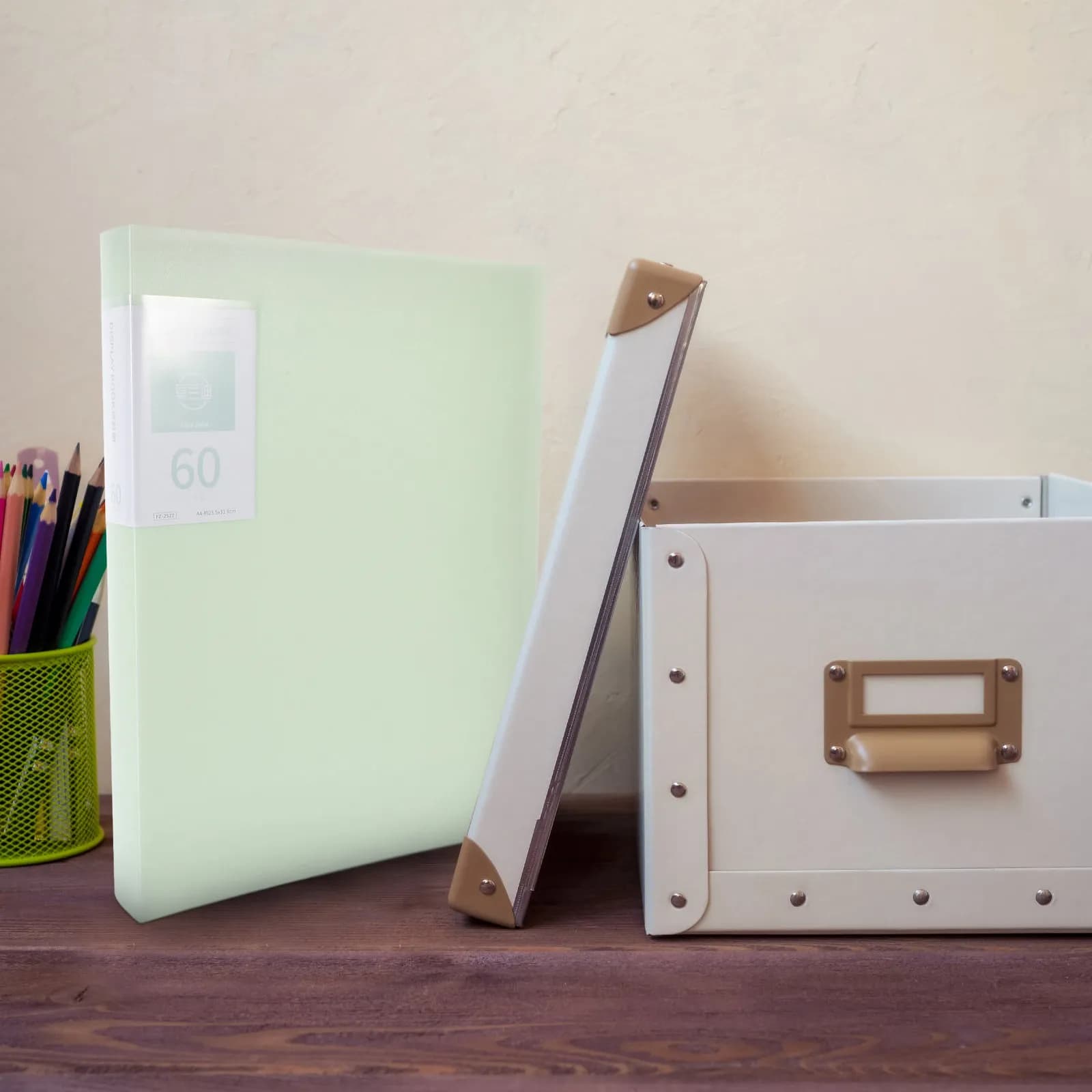 Organizzatore Trasparente per Documenti, Cartelle e File - Uso Ufficio, Casa, Scuola - Inserimento Verticale a Pagina Singola