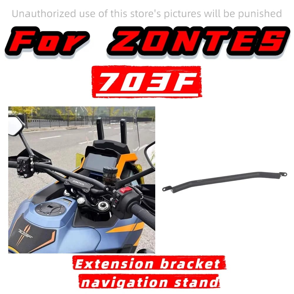 Per ZONTES 703F manubrio modificato traversa supporto per telefono cellulare per moto staffa di estensione per testa supporto di navigazione