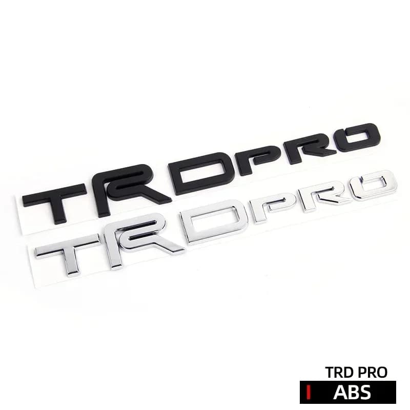 3D Trd Pro Bro Badge Emblem Car Stickers For Toyota Tundra Car Label Rear Trunk Decal Auto rear tail logo body sticker