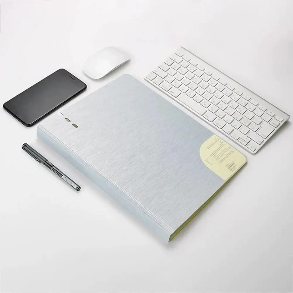 File Folder Waterproof Document Folder Portable File Organizer Thickened Plastic Folder for Papers Pp A4 D-shaped Binder Display