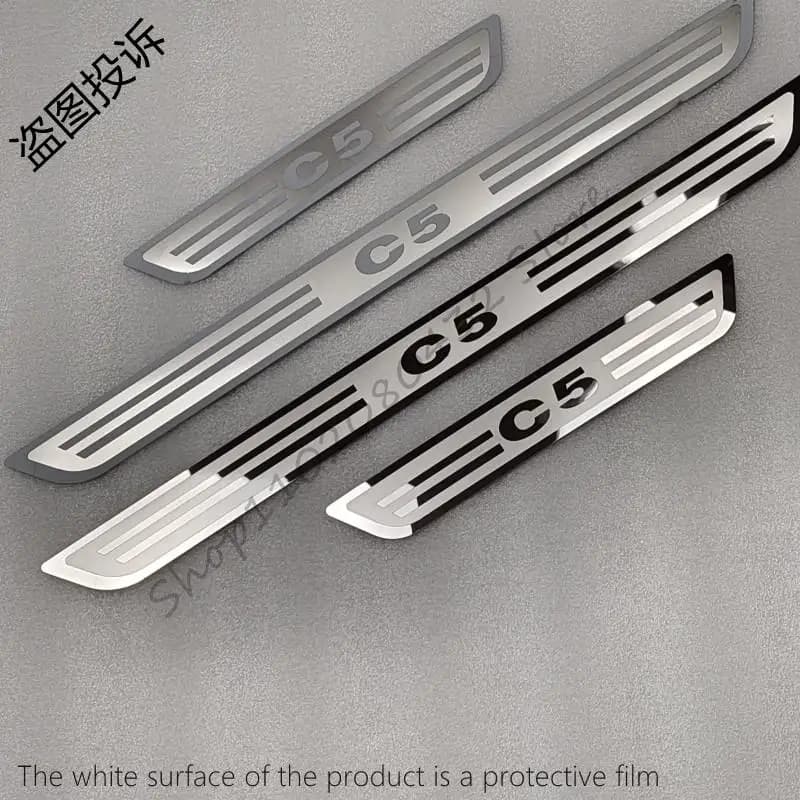 Per Citroen C5 2010-2016 Piatto Dello Scuff In Acciaio Inox/Davanzale Della Porta Davanzale Piatto Dello Scuff Pedale di Benvenuto Auto-styling