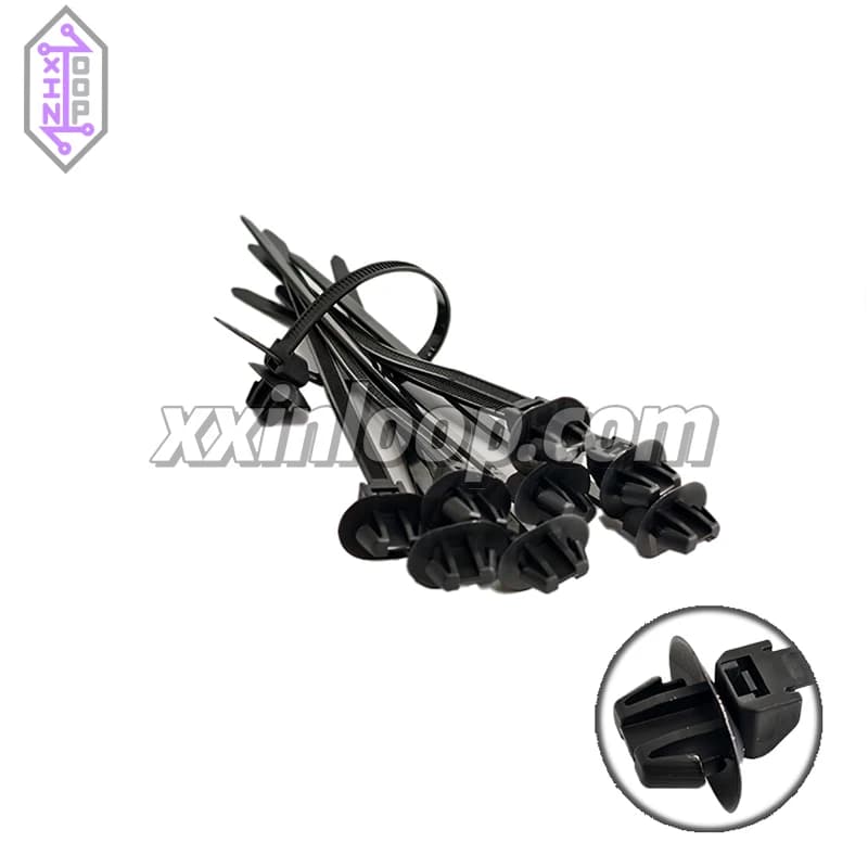 Fascetta stringicavo 126-00210 T60SOSSFT70X120-E in PA66 nera, lunghezza 157,5 mm, fascio da 1,6-30 mm per pannelli automobilistici 12600210