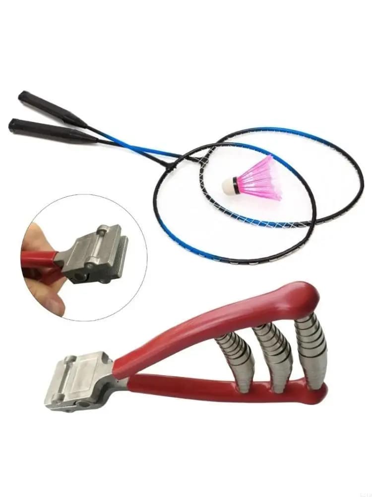 Morsetto avviamento che mette insieme corda per racchetta da badminton. Pinza per utensile manuale. Morsetto per