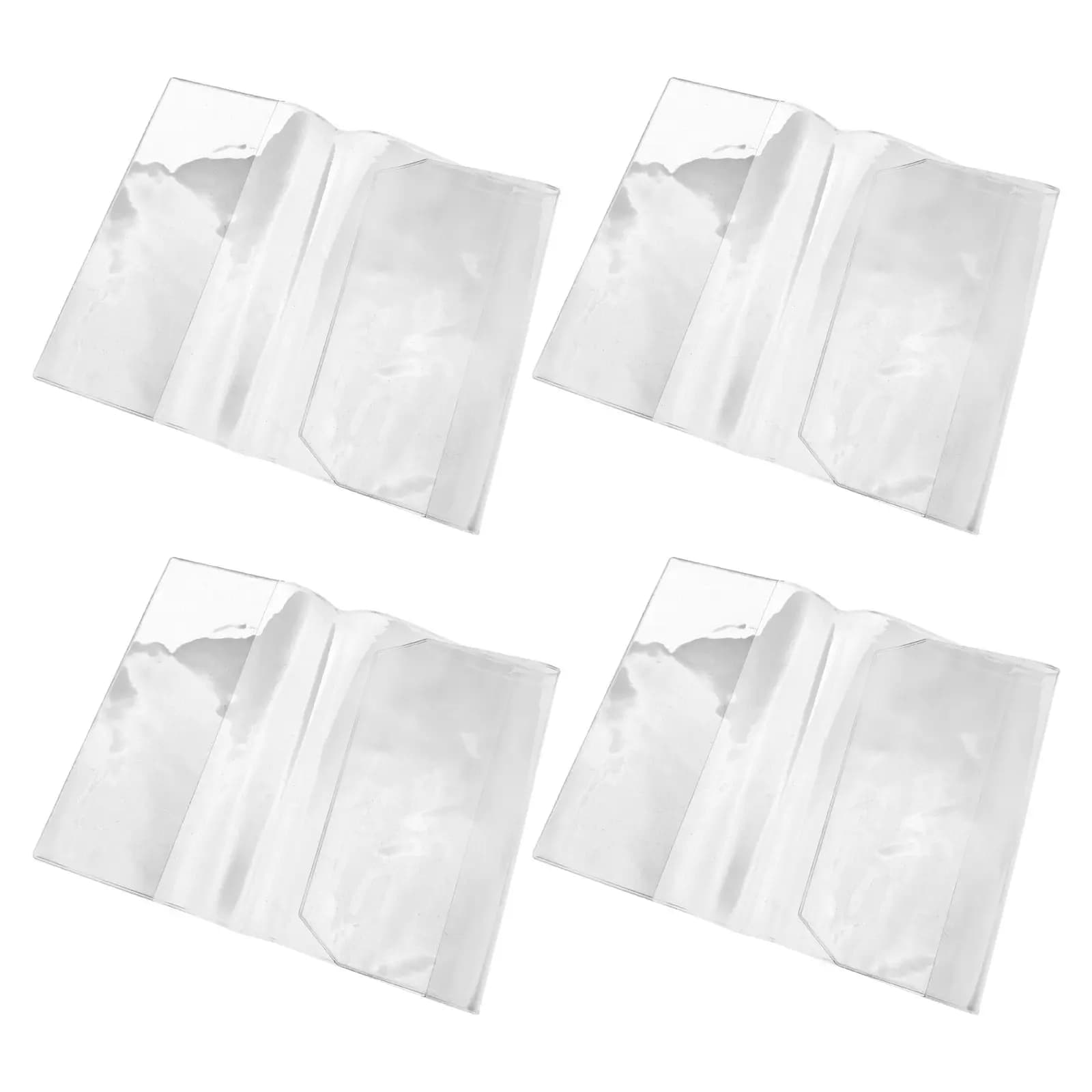 4 copertine trasparenti per libri, custodie protettive in plastica impermeabile, copertine in PVC per quaderni, organizer per scuola, ufficio, agenda, paperback