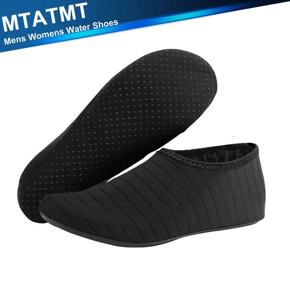 1Pair Mens Womens Wading Shoes Quick-Drying Barefoot Shoes, Anti-Slip Swimming Slippers Seaside Sports Sneakers Diving Socks