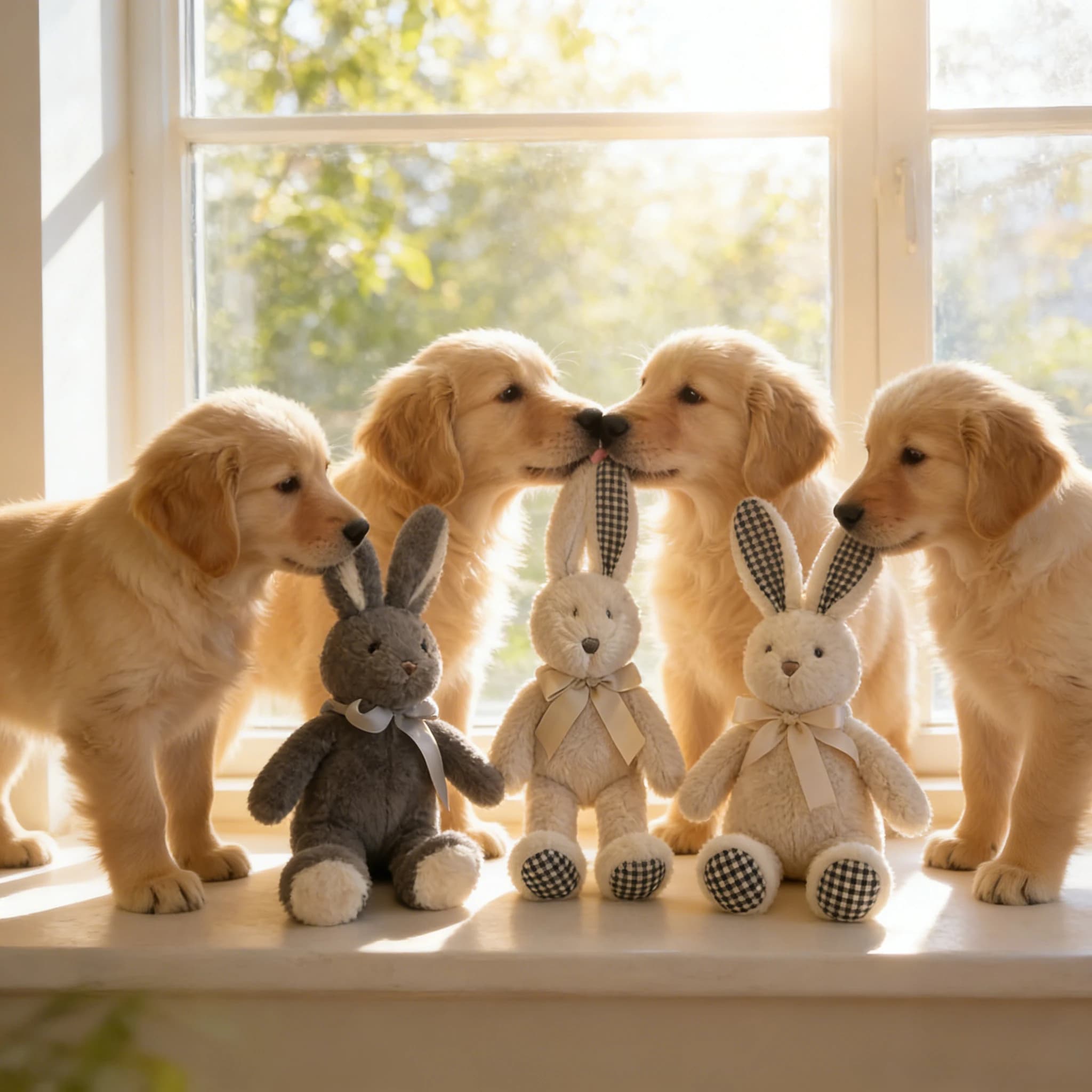 Animali domestici Compagno Giocattoli coniglietto di peluche, elementi essenziali per cesto di burro, giocattoli per cani, cuscini per divano, decorazioni per la casa, regali di compleanno