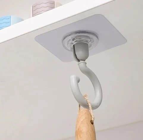 Gancio a ventosa da parete riutilizzabile, resistente, con adesivo, per cucina, bagno, porta, accessori per l'organizzazione della casa.