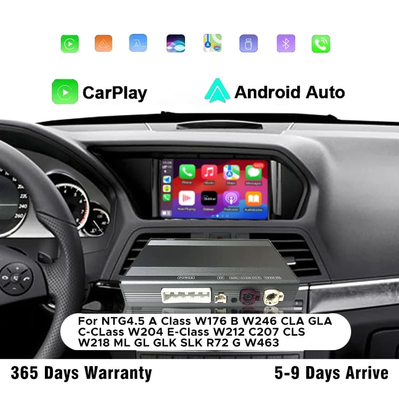 Wireless CarPlay per Mercedes Benz Classe A W176 B W246 CLA GLA C-Class W204 Classe E W212 C207 CLS W218 ML GL GLK SLK R72 G W463