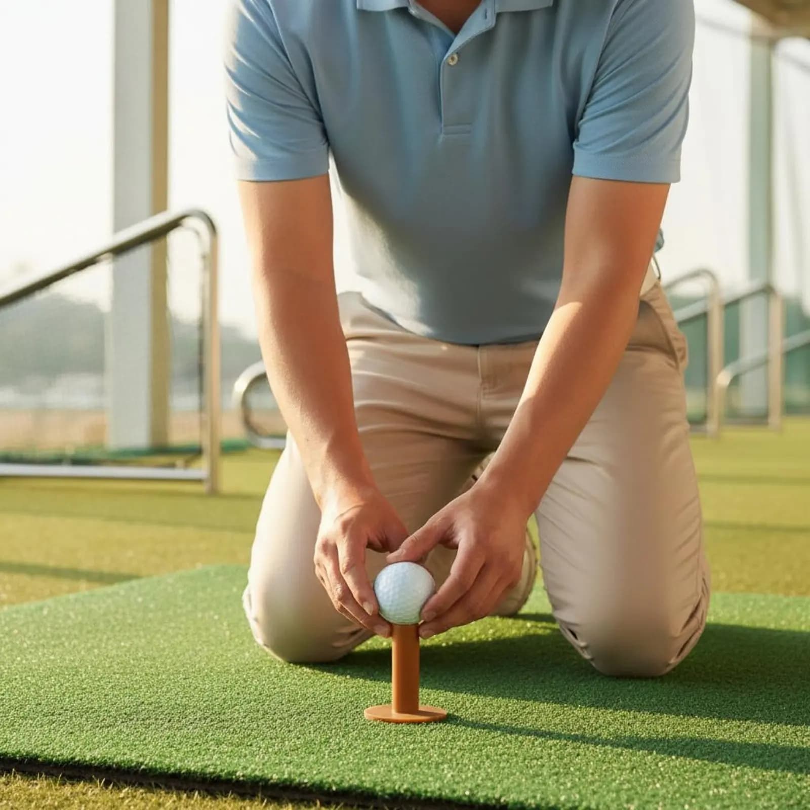 Set di 6 Tee da Golf per Ridurre la Rotazione Laterale, Attrezzatura Sportiva per Driving Range