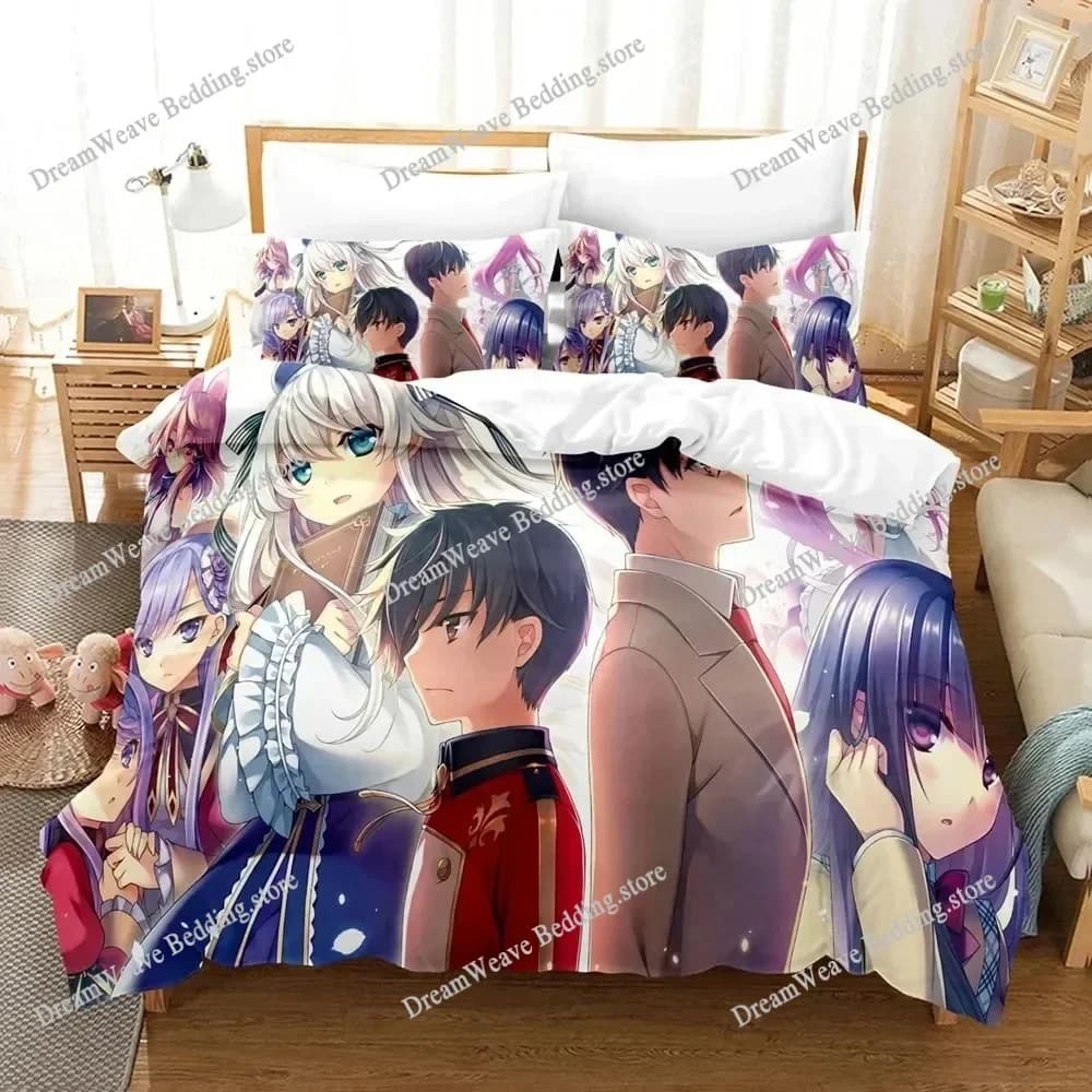Set di Biancheria da Letto Seirei Gensouki, Misure Singolo, Matrimoniale, Queen, King, per Adulti e Bambini, Set Copripiumino e Lenzuola 2025741