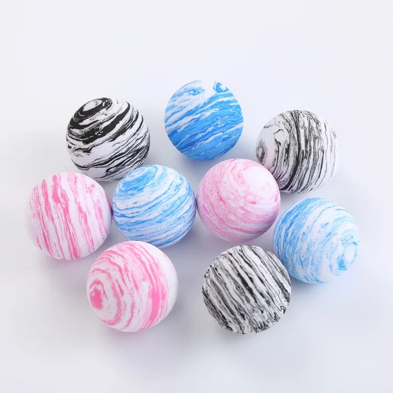 Palla giocattolo per gatti EVA Planet Texture Ball Galaxy Cat Self Hi Toy Forniture per animali domestici Stock di fabbrica