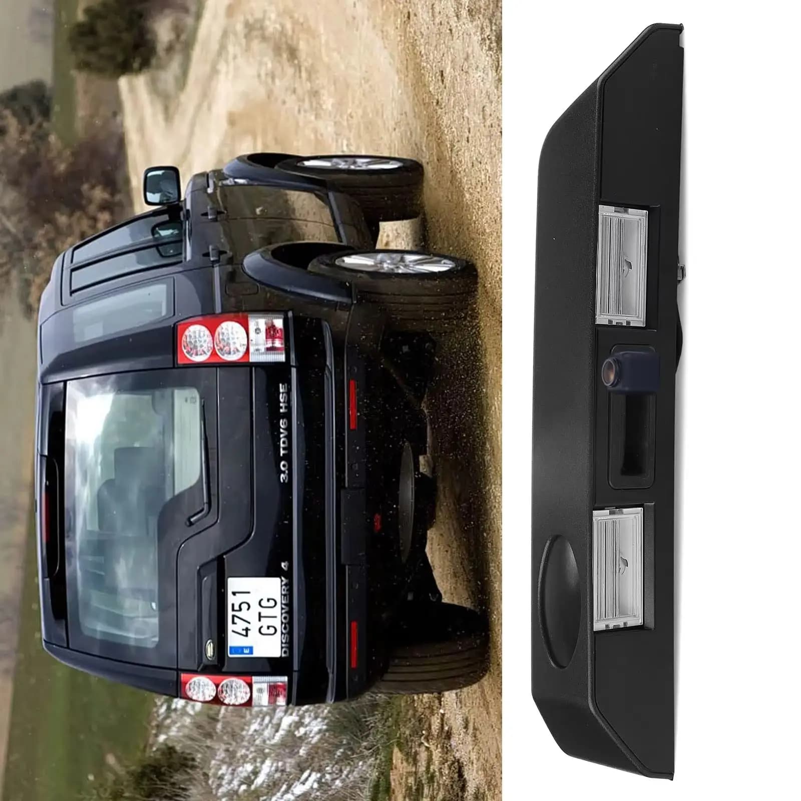 Telecamera posteriore per auto HD per Land Rover Discovery III 3 IV 4 L319 LR3 LR4 V6 V8 Van Portellone posteriore Maniglia di rilascio della porta Interruttore