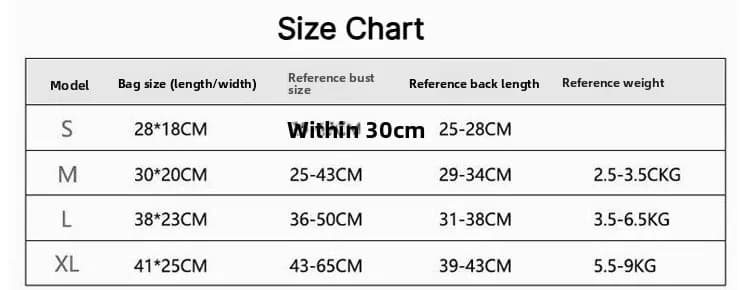 Convenient pet travel bag breathable backpack travel pet backpack chest bag pet outdoor dog
