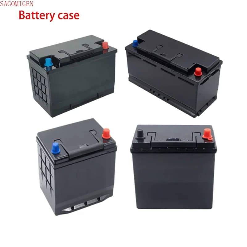 Scatole per batterie di avviamento per auto 12V 24V Custodia in plastica impermeabile 3S Li-ion 4S Lifepo4 Custodia per batterie Post di rilegatura in rame ad alta corrente