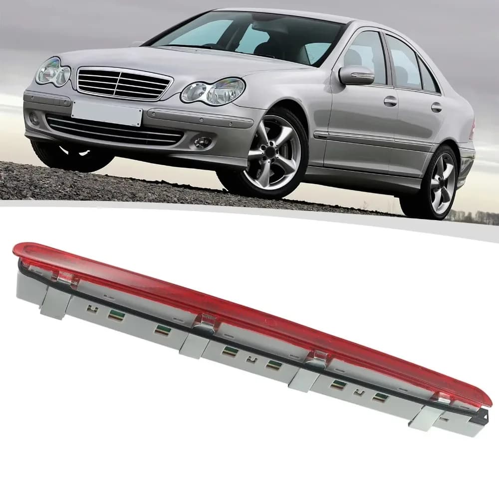 Red Lens LED Trunk Boot Third Brake Stop Light For Mercedes-Benz C Class W203 2000-2007 #A2038201456, A2038200156