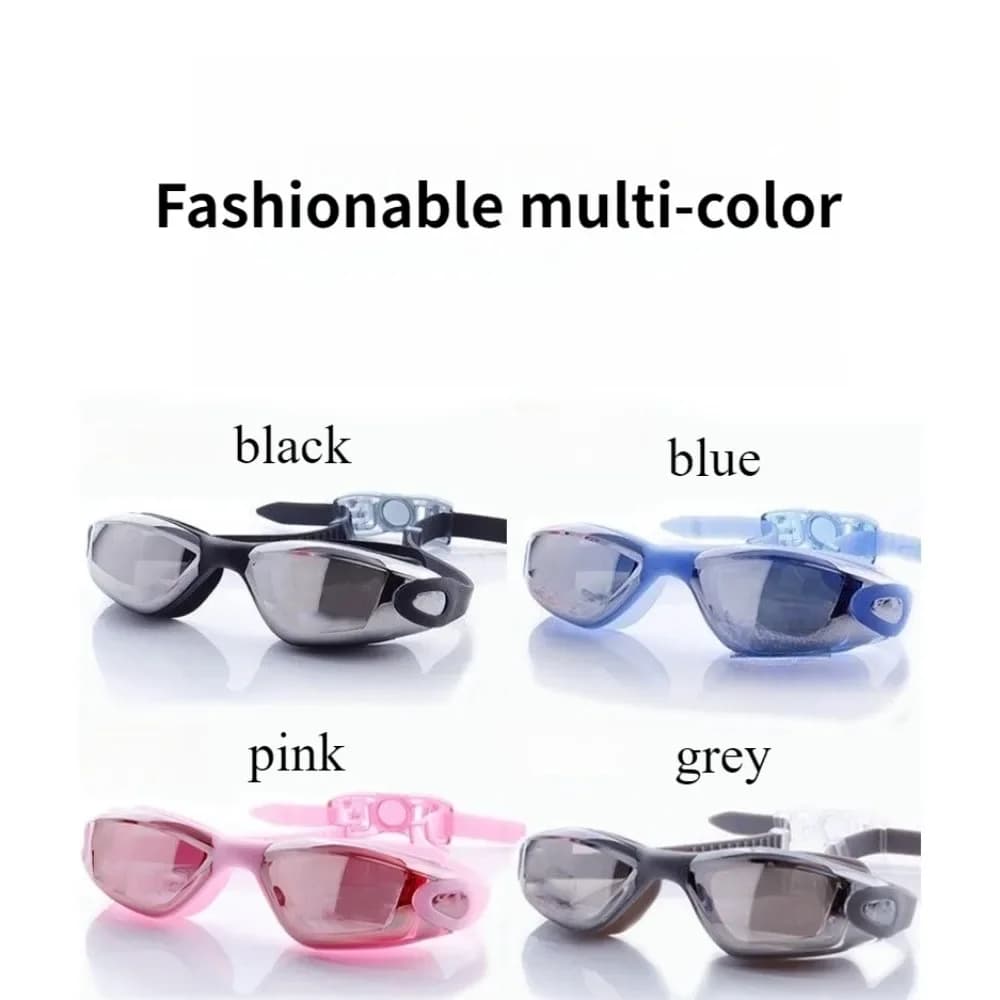 Fanceey Swimwear Adult Plating HD Silicone Anti-fog Waterproof Eyelets With Adjustable Women's Diving Goggles