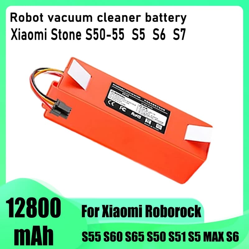 For Xiaomi Roborock S55 S60 S65 S50 S51 S5 1S 1ST MAX S6 Robot Vacuum Cleaner Battery Replacement, Quality Battery