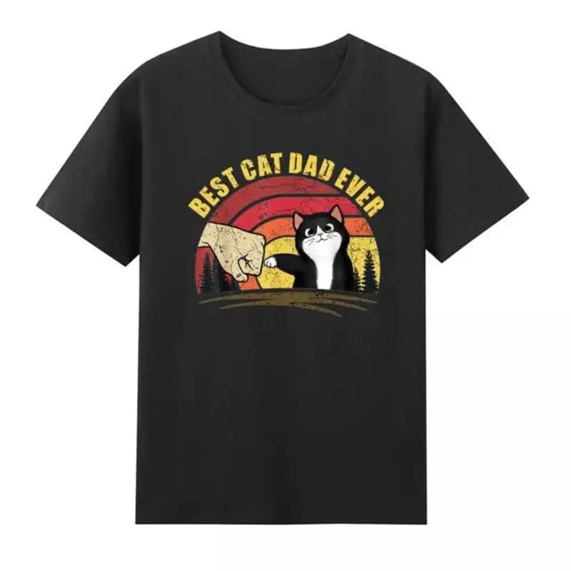 Best Cat Dad Ever Father's Day T Shirt