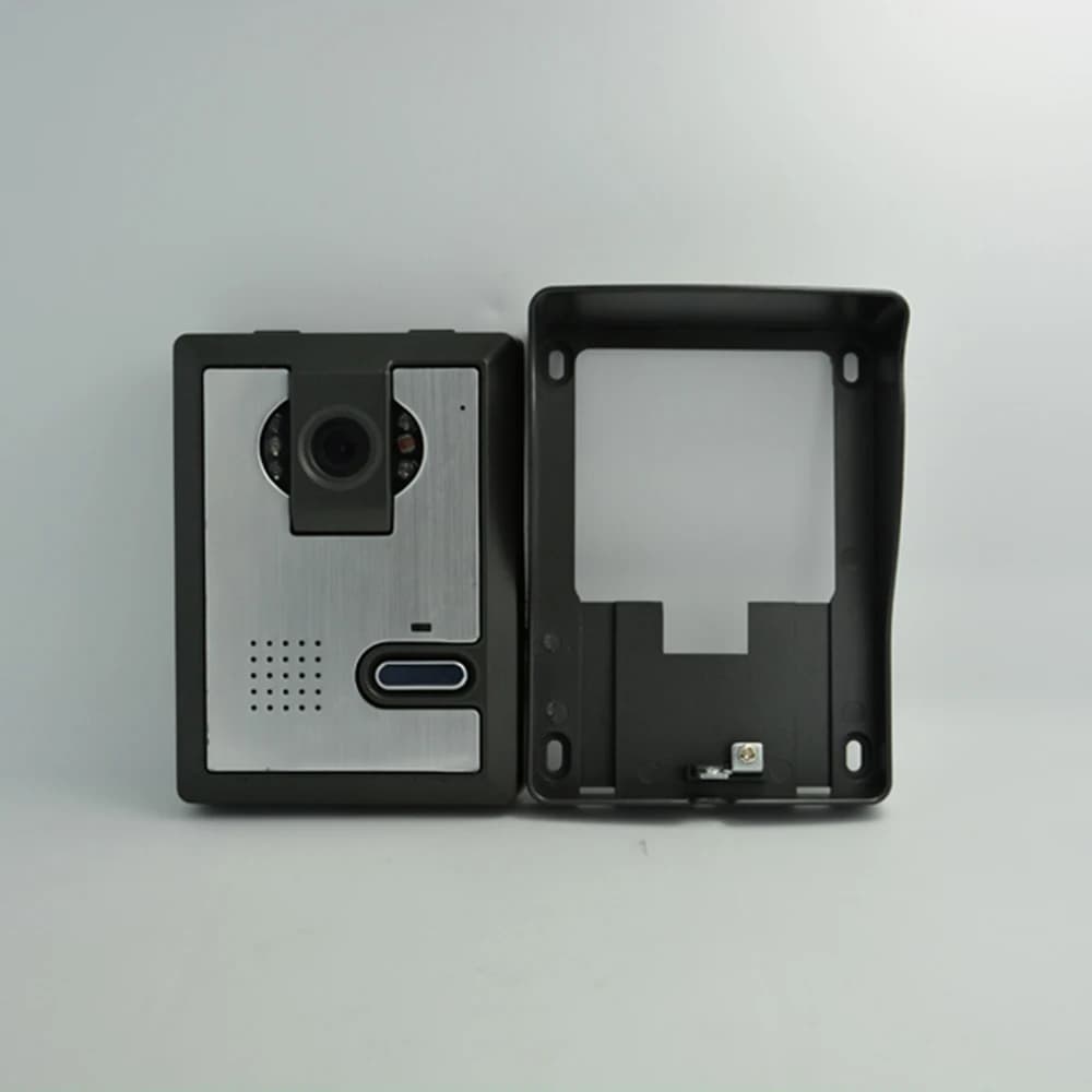 1 Set Display a colori da 7 pollici Da 1 a 1 Videocitofono cablato Campanello Citofono Scheda RFID Sblocco Telecamera impermeabile Citofono intelligente
