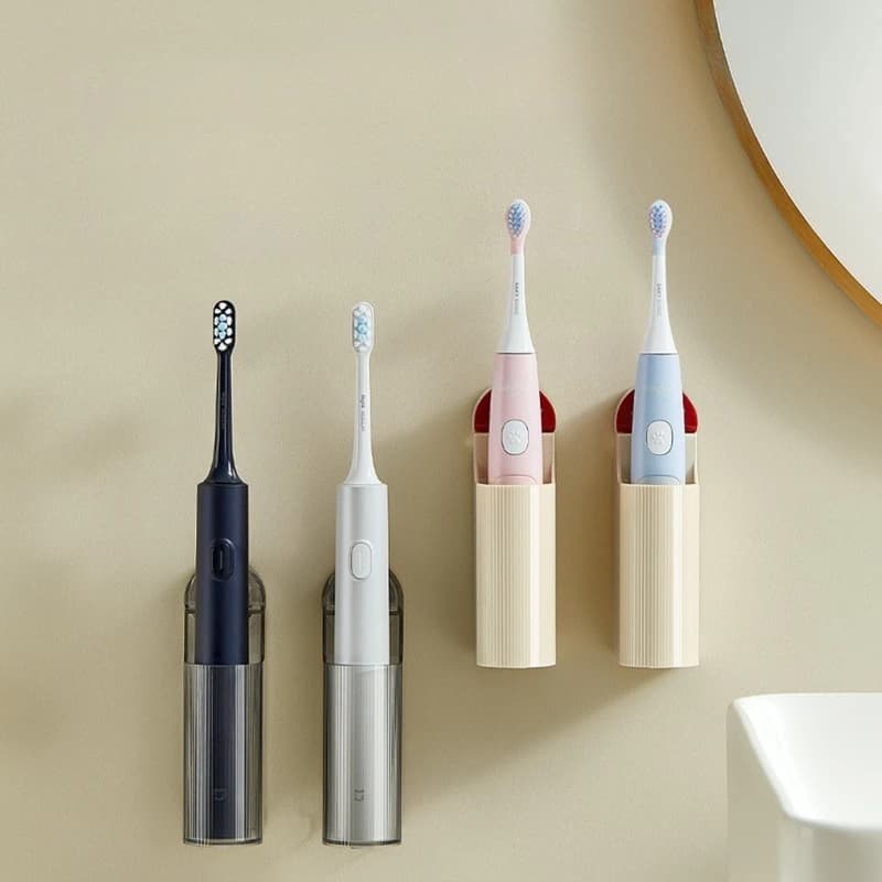 2 pcs electric toothbrush holder mounted toothbrush base for toilet brush storage rack for dental tools